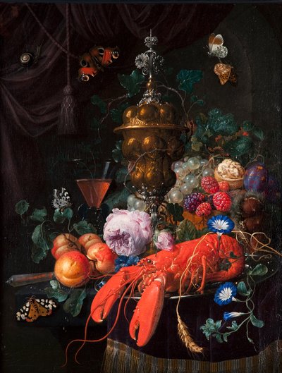 Still Life with Lobster, 1678 by Nicholaes van Verendael